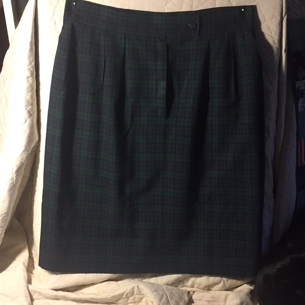 Pendleton Black-Watch tartan plaid skirt. S 6/8